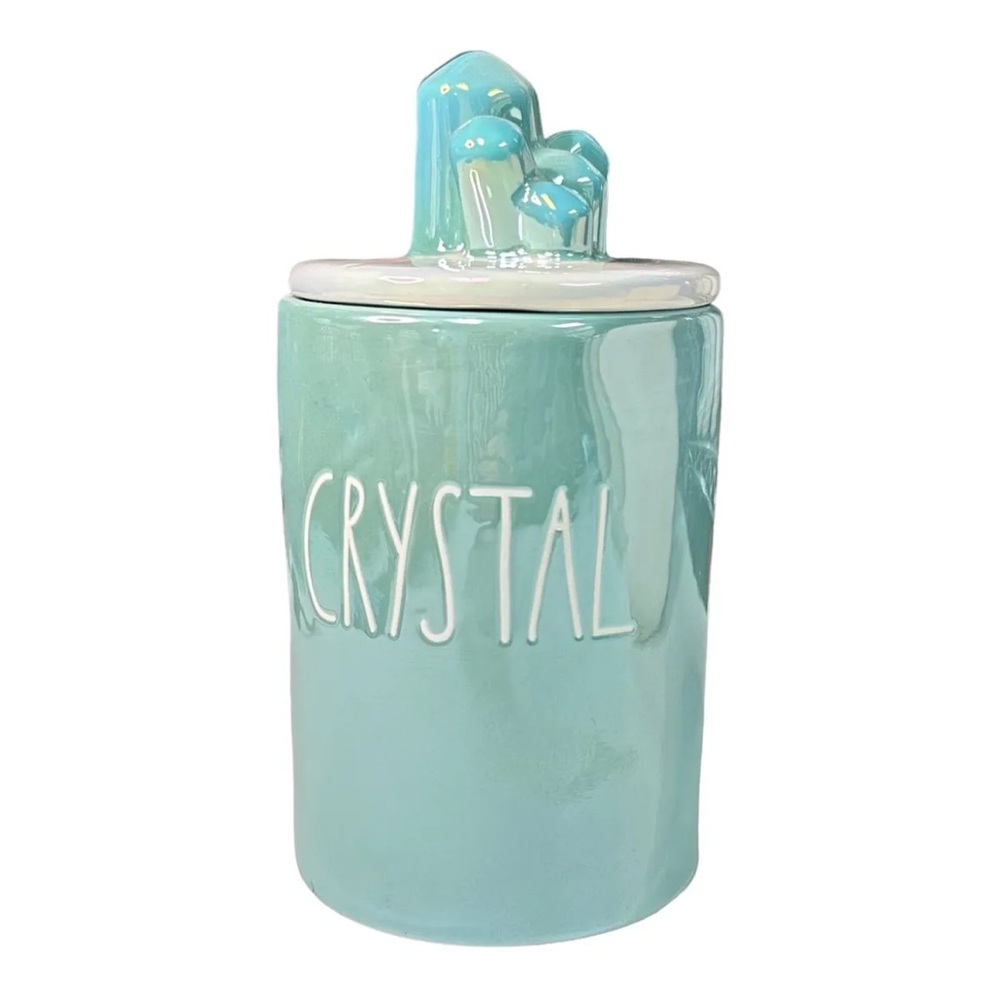 Rae Dunn "CRYSTAL" Crystal Figural Topper Candle - Crystal Marines